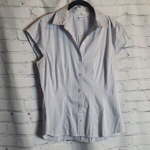H&M Light Blue Stripped Blouse